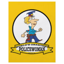WORLDS GREATEST POLICEWOMAN CARTOON CUSTOM FLYER