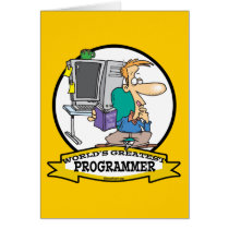 WORLDS GREATEST PROGRAMMER MEN CARTOON CARDS