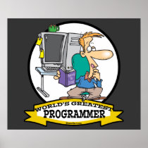 WORLDS GREATEST PROGRAMMER MEN CARTOON POSTERS