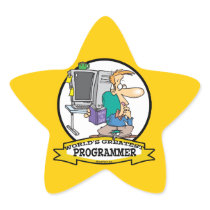 WORLDS GREATEST PROGRAMMER MEN CARTOON STICKERS