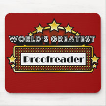 World's Greatest Proofreader Mousepads
