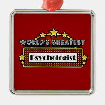 World's Greatest Psychologist Christmas Ornaments