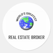 World's Greatest Real Estate Broker Stickers