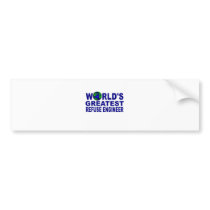 World's Greatest Refuse Engineer Bumper Stickers