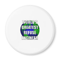 World's Greatest Refuse Engineer Refrigerator Magnet