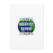 World's Greatest Refuse Engineer Post Cards
