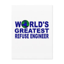 World's Greatest Refuse Engineer Postcards