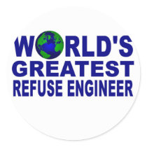 World's Greatest Refuse Engineer Sticker