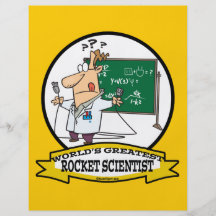 WORLDS GREATEST ROCKET SCIENTIST MEN CARTOON FLYER