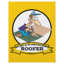 WORLDS GREATEST ROOFER MEN CARTOON FLYERS