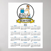 WORLDS GREATEST SALES CLERK MEN CARTOON POSTERS