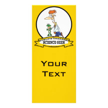 WORLDS GREATEST SCIENCE GEEK MEN CARTOON RACK CARD