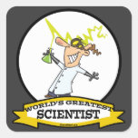 WORLDS GREATEST SCIENTIST MEN CARTOON STICKERS