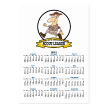 WORLDS GREATEST SCOUT LEADER MEN CARTOON BUSINESS CARD