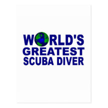 World's Greatest Scuba Diver Post Card