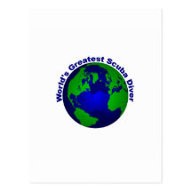 World's Greatest Scuba Diver Post Cards