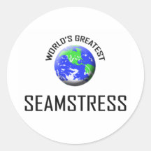 World's Greatest Seamstress Round Sticker