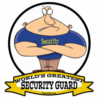 cartoon security officer