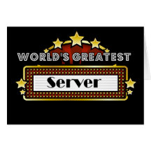 World's Greatest Server Card