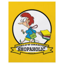 WORLDS GREATEST SHOPAHOLIC WOMEN CARTOON FLYERS