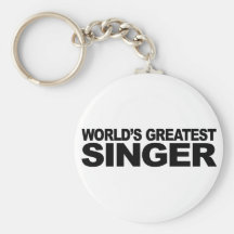 World's Greatest Singer Key Chain