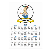 WORLDS GREATEST SLOB CARTOON BUSINESS CARD TEMPLATE