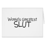 Worlds Greatest Slut Cards