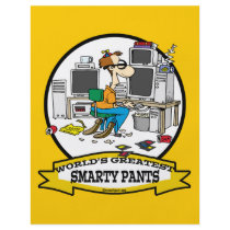 WORLDS GREATEST SMARTY PANTS MEN CARTOON PERSONALIZED FLYER