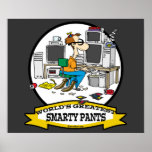 WORLDS GREATEST SMARTY PANTS MEN CARTOON posters