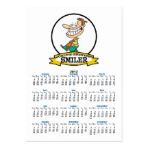 WORLDS GREATEST SMILER MEN CARTOON BUSINESS CARD TEMPLATE