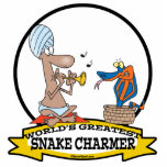 WORLDS GREATEST SNAKE CHARMER CARTOON PHOTO CUTOUT