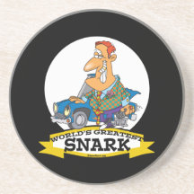 WORLDS GREATEST SNARK MEN CARTOON COASTERS