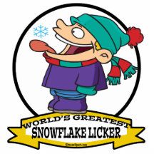 WORLDS GREATEST SNOWFLAKE LICKER KIDS CARTOON CUT OUTS