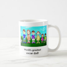 World's greatest soccer dad! coffee mugs