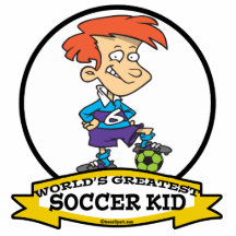 WORLDS GREATEST SOCCER KID CARTOON CUT OUTS
