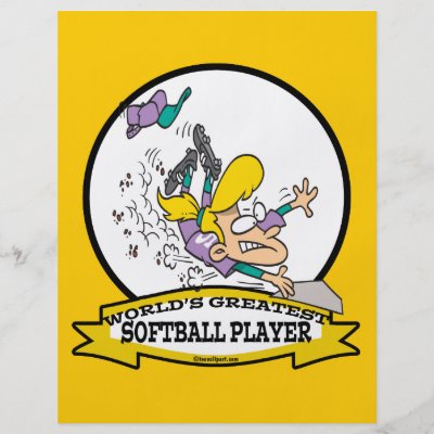 Cartoon Softball Player