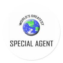 World's Greatest Special Agent Round Sticker