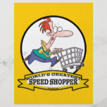 WORLDS GREATEST SPEED SHOPPER MEN CARTOON FLYERS