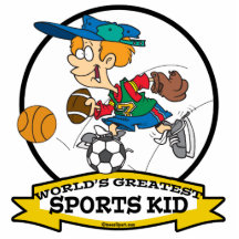 WORLDS GREATEST SPORTS KID CARTOON ACRYLIC CUT OUT