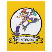 WORLDS GREATEST SPRING CLEANER WOMEN CARTOON FLYER