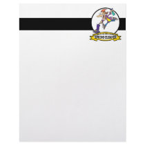 WORLDS GREATEST SPRING CLEANER WOMEN CARTOON PERSONALIZED LETTERHEAD