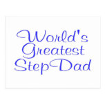 Worlds Greatest Step Dad Post Card