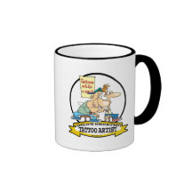 WORLDS GREATEST TATTOO ARTIST CARTOON MUGS