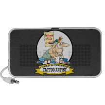 WORLDS GREATEST TATTOO ARTIST CARTOON PORTABLE SPEAKERS