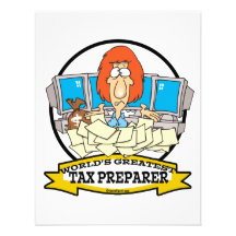 WORLDS GREATEST TAX PREPARER CARTOON INVITE
