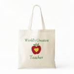 World's Greatest Teacher Tote Bags