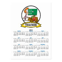 WORLDS GREATEST TEACHER WOMEN CARTOON BUSINESS CARD