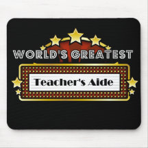 World's Greatest Teacher's Aide Mouse Pads