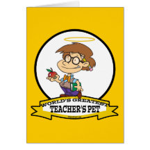 WORLDS GREATEST TEACHERS PET BOY II CARTOON CARDS