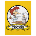 WORLDS GREATEST TECHIE WOMEN CARTOON flyers